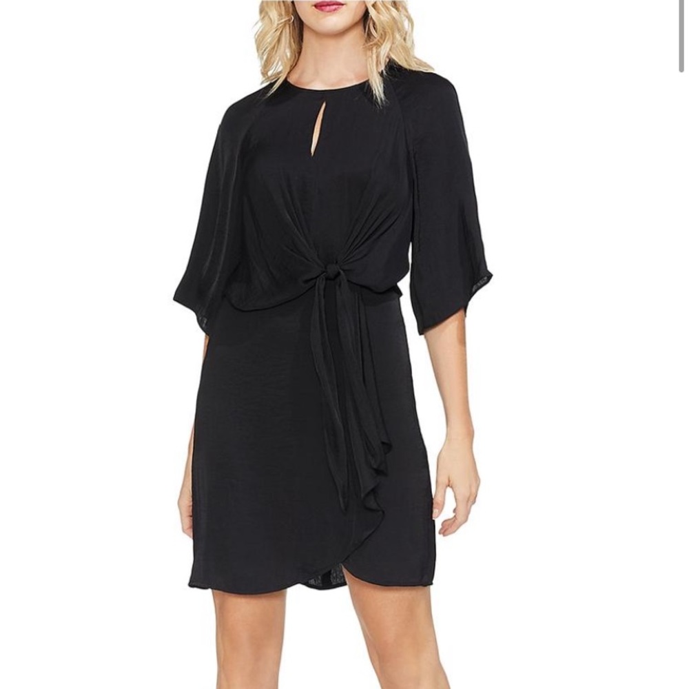 Vince Camuto | Side Tie Ruffled Party Dress